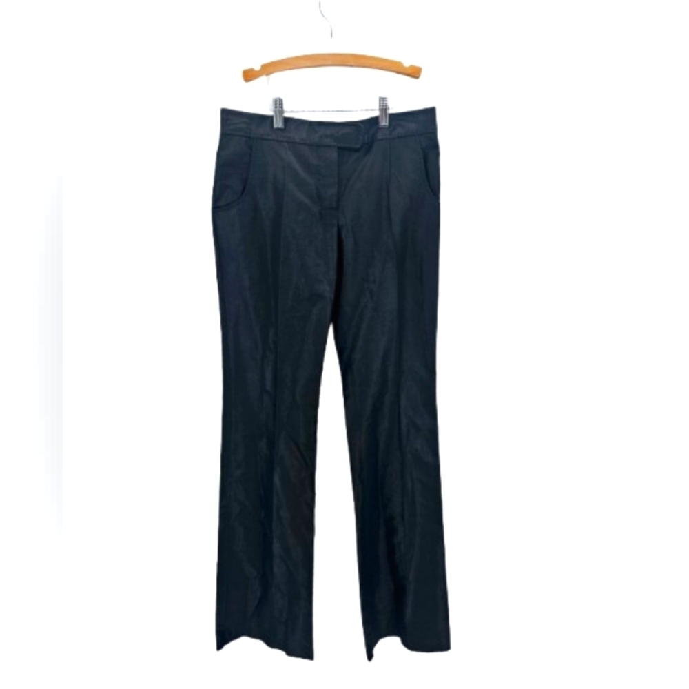 Stella McCartney Seta Silk Blend Dress Pants Trouser 38 Unhemmed